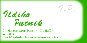 ildiko putnik business card